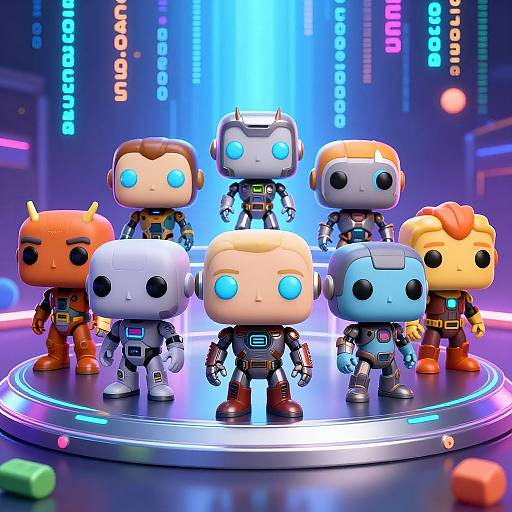 Robot-Themed AI Funko Pop Figures