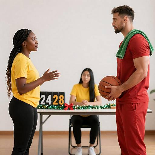 Dynamic Gathering: Basketball and Celebration