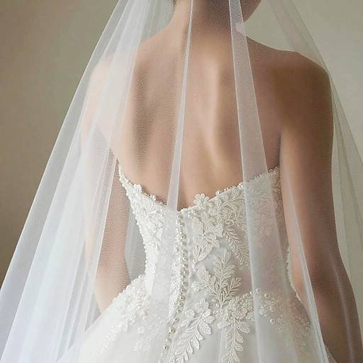 Close-Up of Woman in Bridal Attire