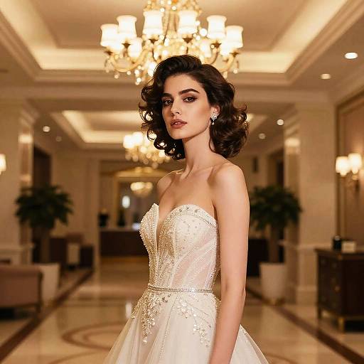 Elegant Woman with Textured Quiff