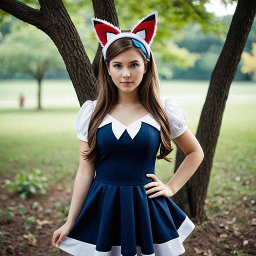 Adorable Girl in Homemade Pokemon Costume