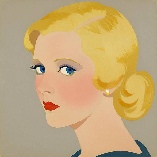 1939 Blonde Woman Portrait