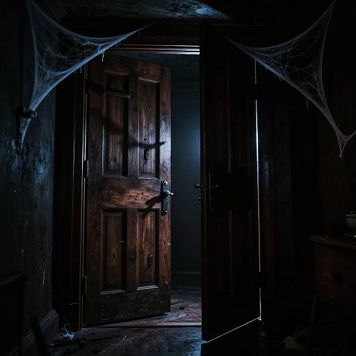 Creepy Dark Closet with Shadows