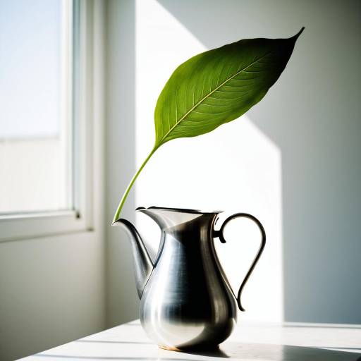 Serene Minimalist Still Life with Foliage