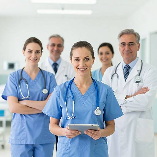 Team of Medical Workers in Hospital