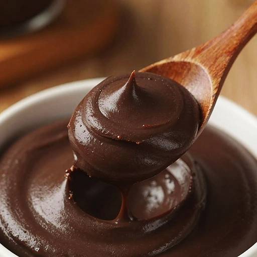 Rich Ebony Cream on Wooden Spoon