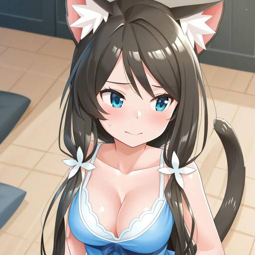 Illustration of Aina (mao lian), original in the style of Na-ga