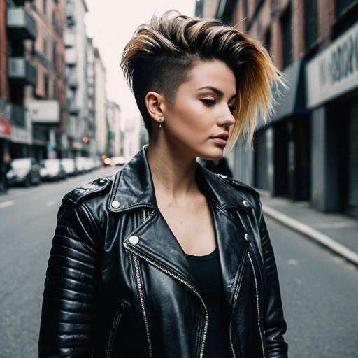 Urban Chic: Pompadour Fade Hairstyle Editorial