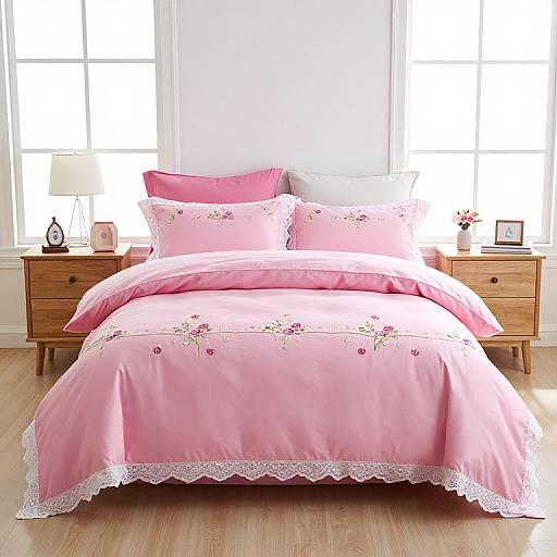 Vibrant Pink Princess Bedding Set