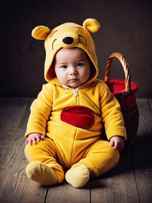 Baby in Pooh Bear Costume