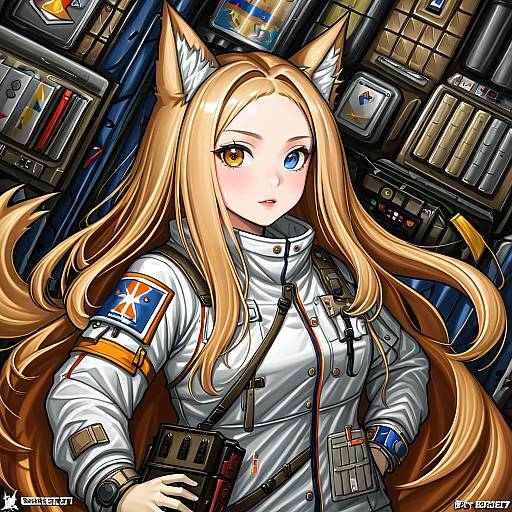 Illustration of Archetto (arknights), arknights in the style of Redjet