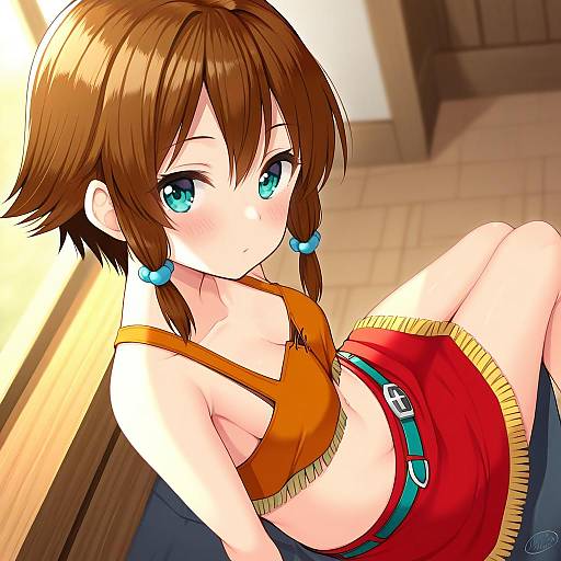 Illustration of Amy (suisei no gargantia), suisei no gargantia in the style of Binsen