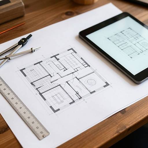 Architect's Creative Workspace Sketch