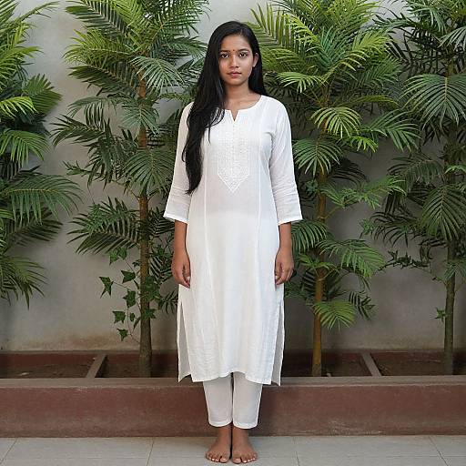 Realistic Soft Cotton Salwar Suit Portrait