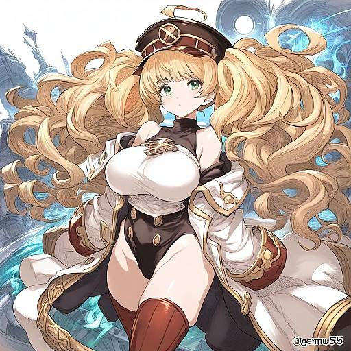 Illustration of Monika weisswind, granblue fantasy in the style of Gemu555