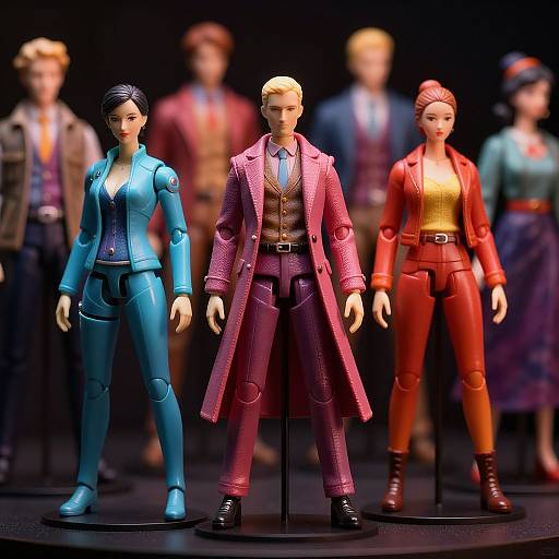 Futuristic and Vintage Figma Fashion Display