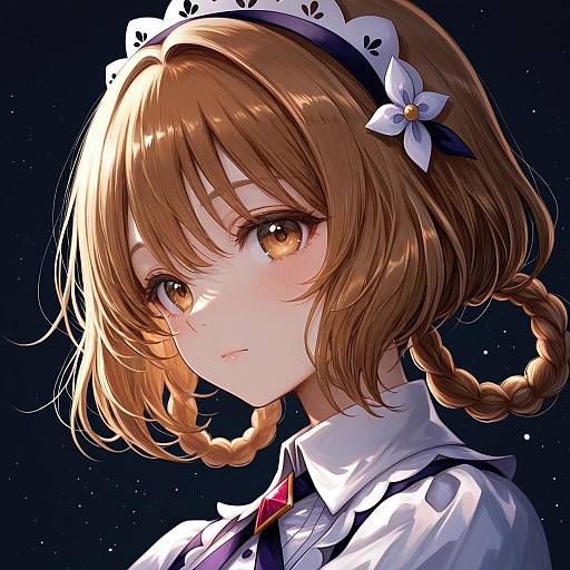 Illustration of Hanamichi ran, delicious party precure in the style of Maho moco