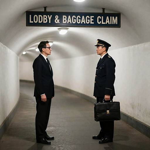 Underground Encounter: Men in Suits