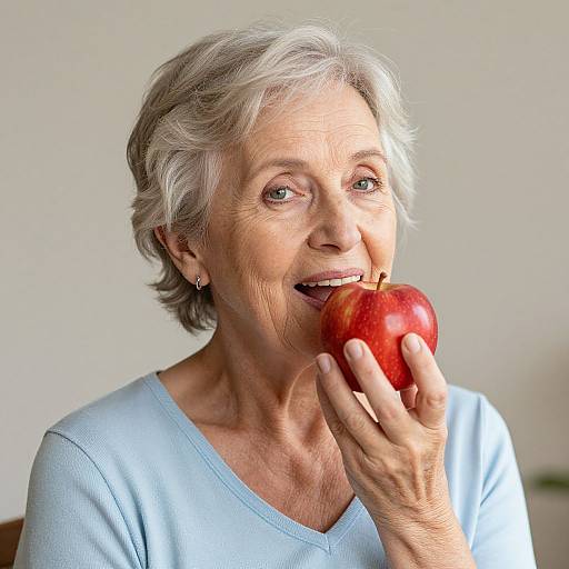 Elderly Woman Embracing Vitality