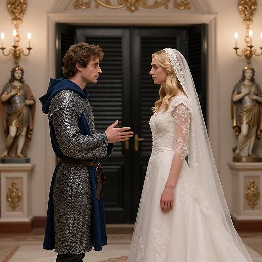 Hooded Knight and Bridal Gaze