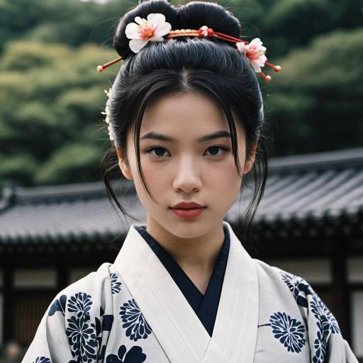 Realistic Portrait of a Japanese Woman