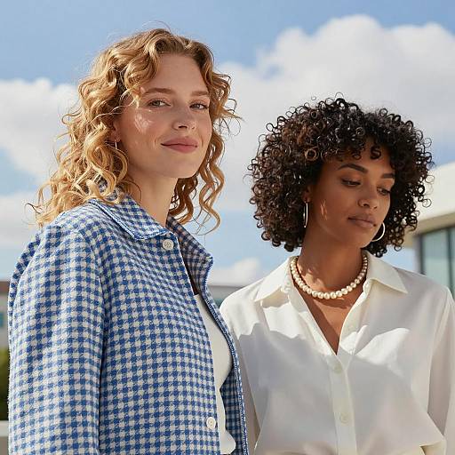 Charming Outdoor Portrait of Two Women