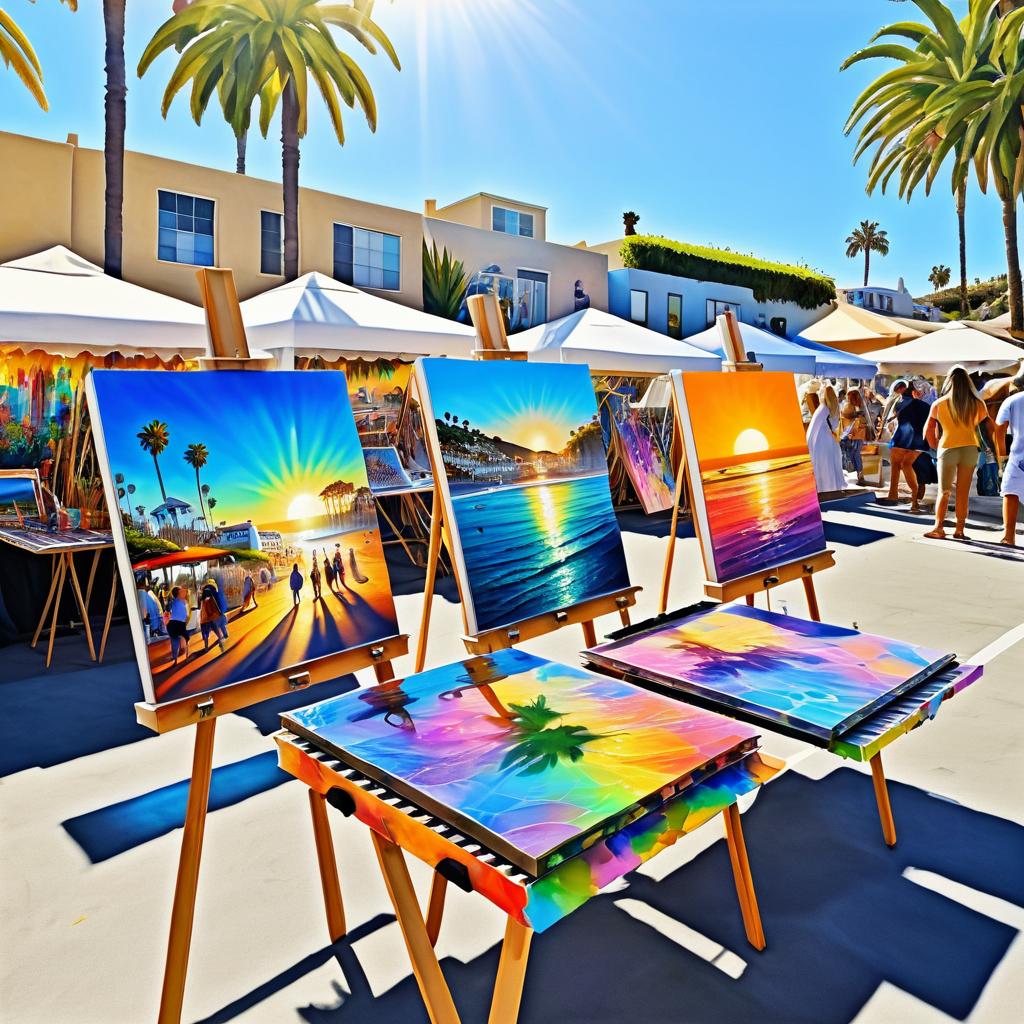 Vibrant California Art Festival at Laguna Beach