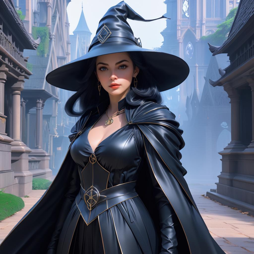 Realistic Mystical Witch Concept Art