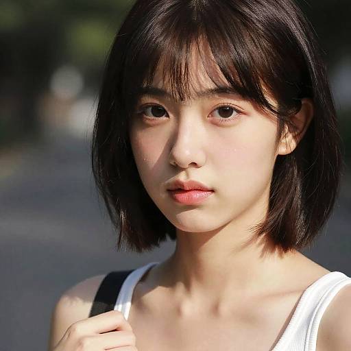 Ultra-detailed Sunlit Portrait of Young Woman