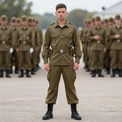 Injured Soldier in Uniform