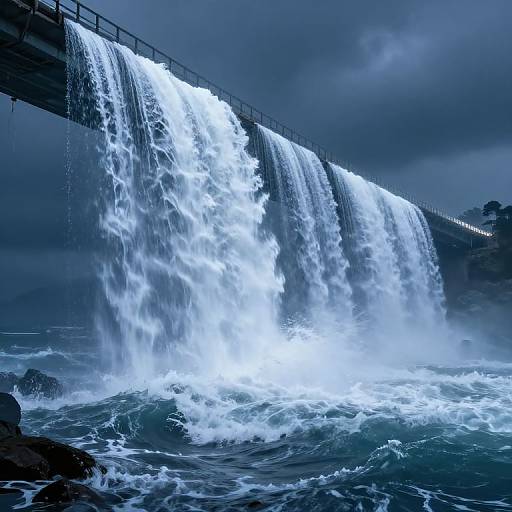 Ethereal Bridge of Light and Water
