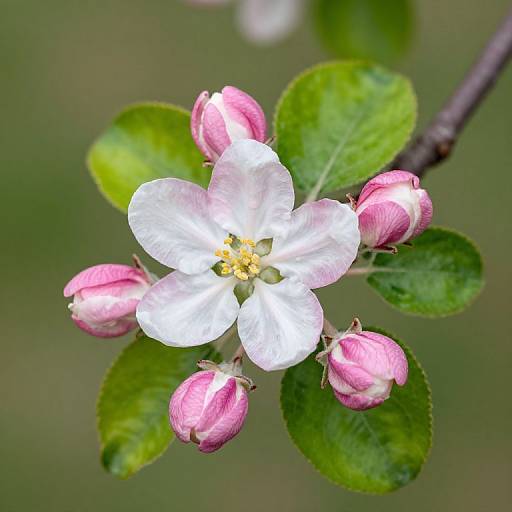 Delicate Blossoming Apple Flower