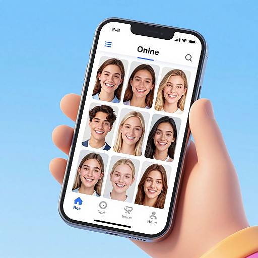 Realistic Braces Filter App UI