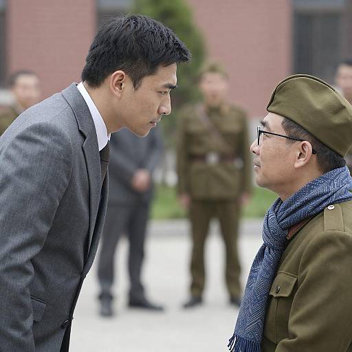 Tense Confrontation Between Two Men