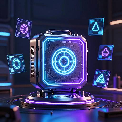 Futuristic Neon Glowing Symbol Generator