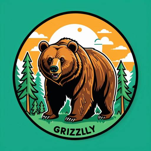 Grizzly Bear Adventure T-Shirt Design Grizzly Bear Adventure T-Shirt Design