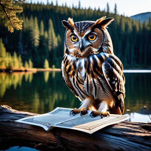 Ulysses the Owl: A Dark Fantasy Scene Ulysses the Owl: A Dark Fantasy Scene