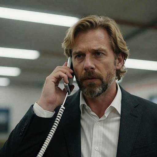 Focused Man in Industrial Setting