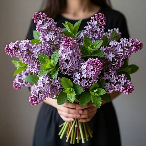 Delicate Lilac and Mint Bouquet