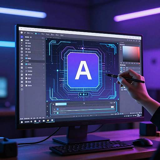 Futuristic Adobe Watermark Removal UI