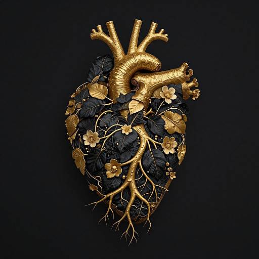 Golden Heart Tree of Life