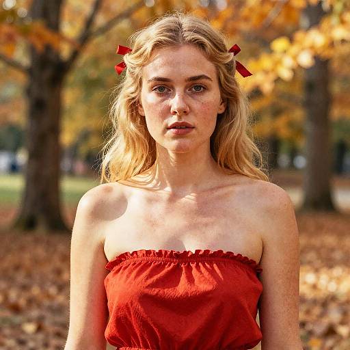 Luminous Portrait of Blonde Woman