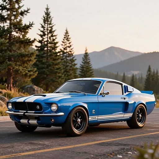 Retro 1967 Shelby GT350 3D Render