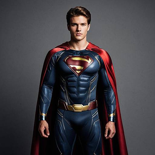 Man in Realistic Superman Costume