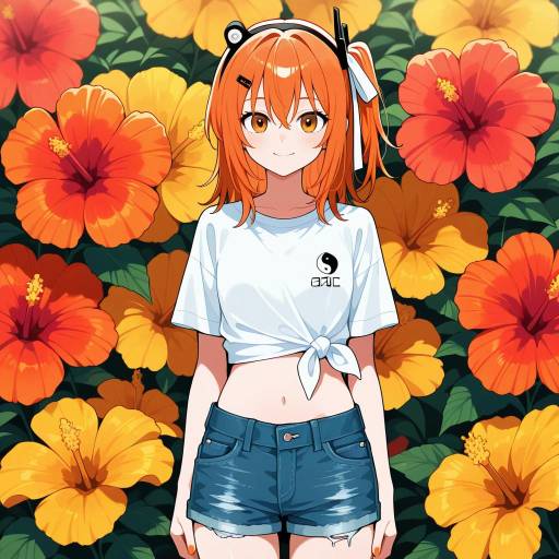 Cheerful Cowgirl with Floral Vibes