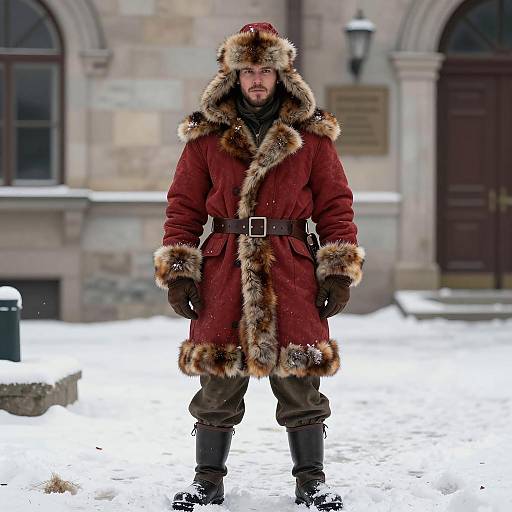 Realistic Winter Soldier Costume Display