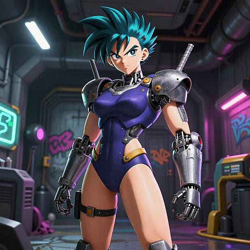 Cybernetic Android 18 in Rebel Base