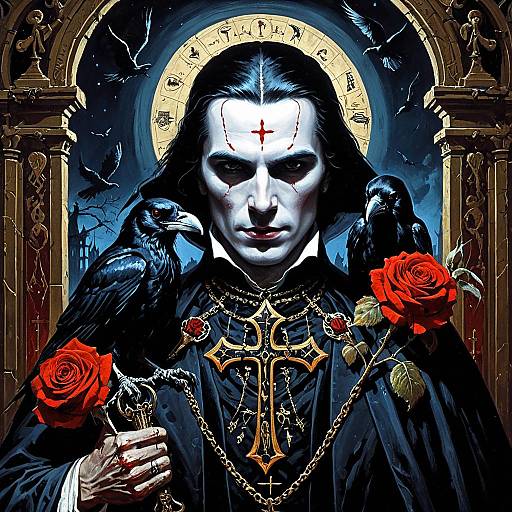 Baroque Gothic Vampire Portrait