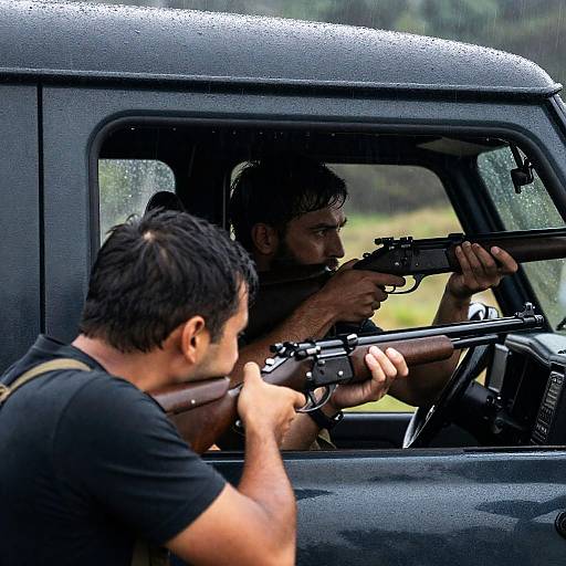 Intense Rainy Day Shootout Scene