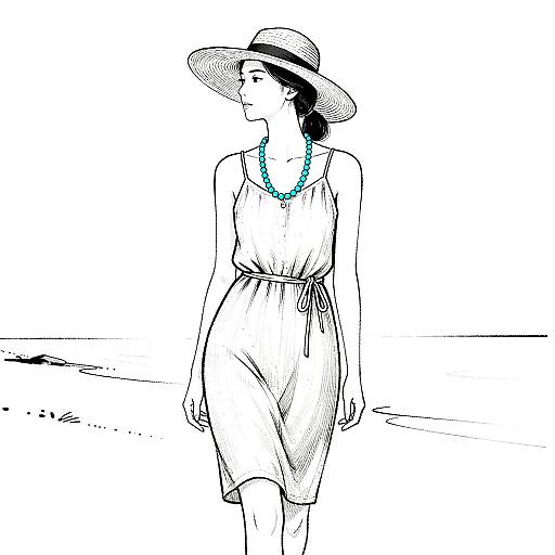 Minimalist Summer Fashion Illustration